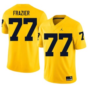 Replica Maize #77 College Football Men University of Michigan Wolverines Blake Frazier Jerseys 904299-177