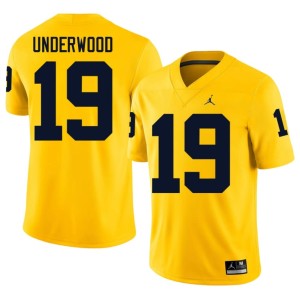 2026 Bryce Underwood College Football University of Michigan Wolverines Mens #19 Maize Jerseys 963389-506