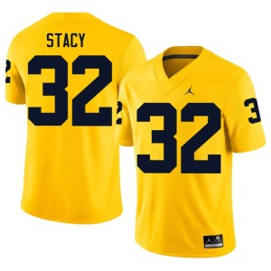 Player Gary Stacy Maize Mens College Football #32 Michigan Jerseys 851998-473