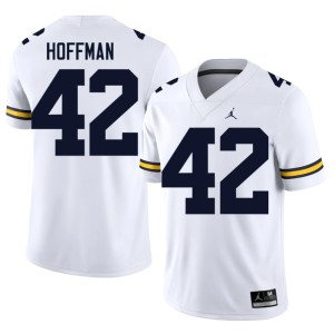 Game White College Football Jalen Hoffman #42 MICH Men's Jersey 337810-213