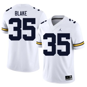 Player #35 College Football Stuart Blake White UMich Men Jerseys 705737-618