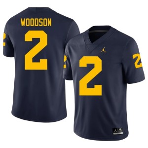 2026 Mens Charles Woodson U of M #2 College Football Navy Jersey 896934-374