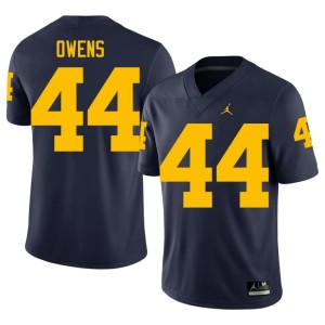 2026-27 Eli Owens Men Navy Michigan Wolverines #44 College Football Jerseys 397286-384
