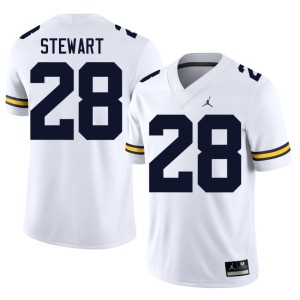 Alumni White I'Marion Stewart Michigan College Football Men's #28 Jerseys 303380-855