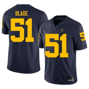 Alumni UMich College Football Navy #51 McHale Blade Men's Jersey 888830-788