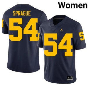 2026-27 Womens Andrew Sprague Navy UMich College Football #54 Jerseys 508619-662