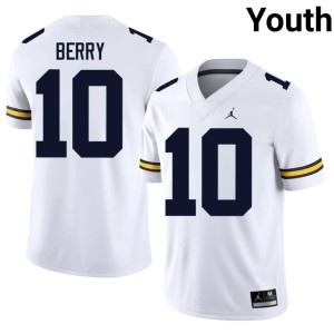 2026 White University of Michigan Zeke Berry #10 Youth College Football Jerseys 332017-419