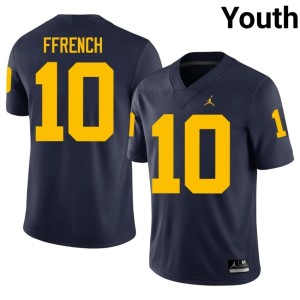 Alumni Navy College Football Youth Jaime Ffrench #10 U of M Jerseys 209850-722